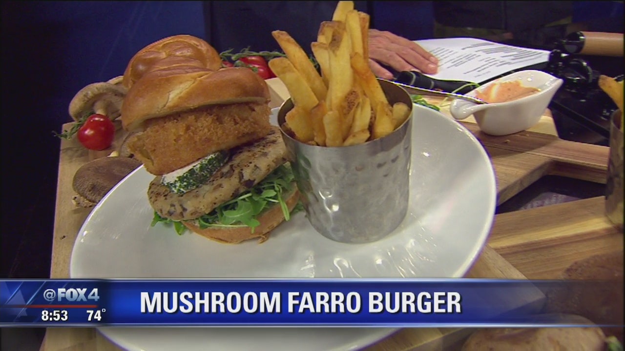 Mushroom Farro Veggie Burger FOX 4 DallasFort Worth