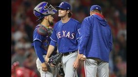 Upton 2 HRs, Angels give Rangers 5th straight loss