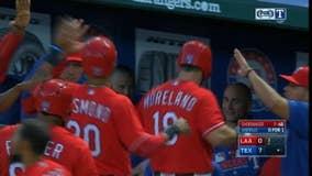 Odor has 3 doubles, Rangers overturn to beat Angels 7-2