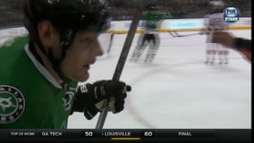 Nichushkin scores on 21st birthday, Stars beat Devils 4-2