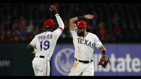 Profar starts triple play and homers, Rangers rally past Angels