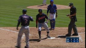 Davis' three-run homer leads Indians over Rangers 3-1