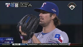 Hamels gets 4 outs as Rangers knock off Giants 7-5