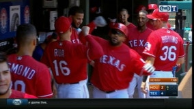 Fielder homers, Rangers top Astros; Correa hurt