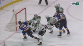Blues convert twice on power play, beat Stars 3-0