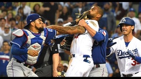 MLB suspends Rangers C Chirinos, Dodgers OF Kemp for scuffle