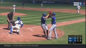 Lynn goes 7 strong, 4 Rangers homer in rout of Mariners