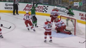 Pitlick scores 2, Stars hold on to beat Hurricanes 4-3