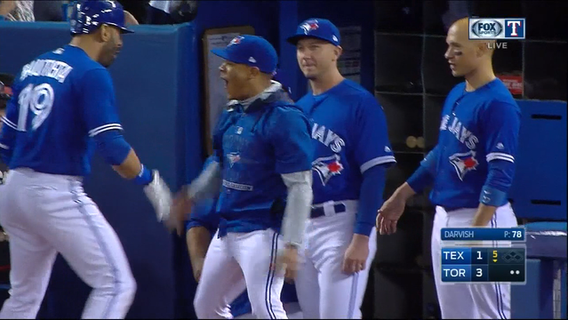 Bautista hits 3-run HR, Blue Jays beat Rangers 3-1
