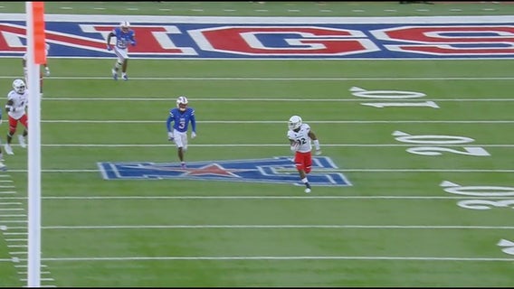 Wiggins pick-6 in OT lifts Cincinnati past SMU 26-20