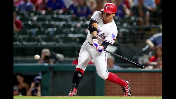 Choo out with sore quad amid 41-game streak