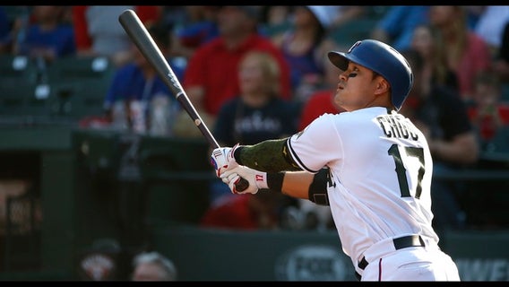 Choo new top HR hitter from Asia, lifts Texas over KC in 10