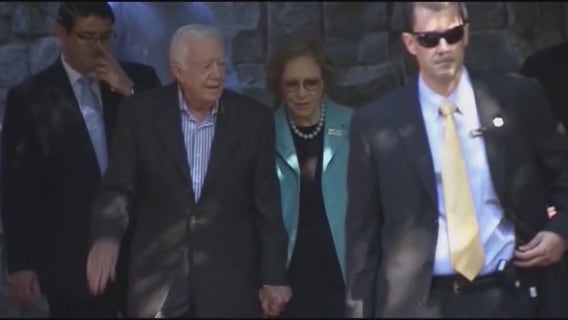 Jimmy and Rosalynn Carter celebrate 73rd anniversary