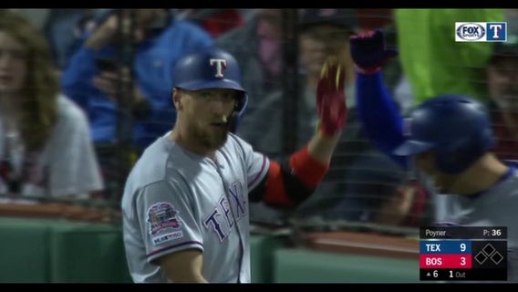 Pence hits inside-the-park HR, Rangers beat Red Sox 9-5