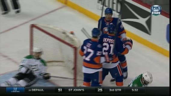 Okposo, Clutterbuck lead Islanders past Stars, 6-5