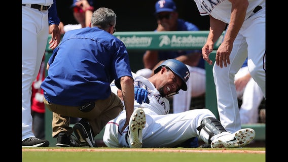 Gomez injured in Rangers' 3-1 loss to Yankees