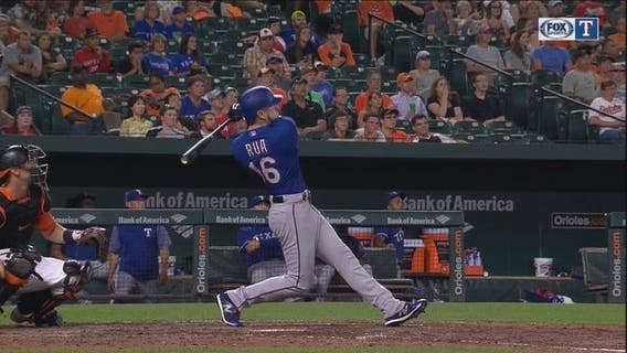Rua's HR in 7th leads Rangers to 5-4 win over Orioles