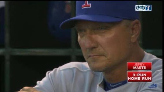 Marte homers, Angels sweep Rangers to get out of last place