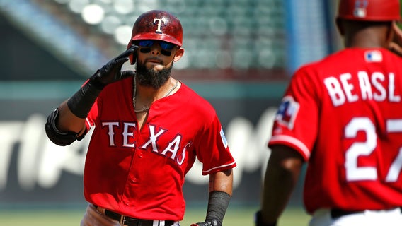 Infielder Rougned Odor traded from Rangers to Yankees