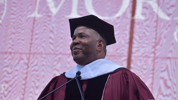 Robert F. Smith pledges to pay off an estimated $40M in debt for graduating class