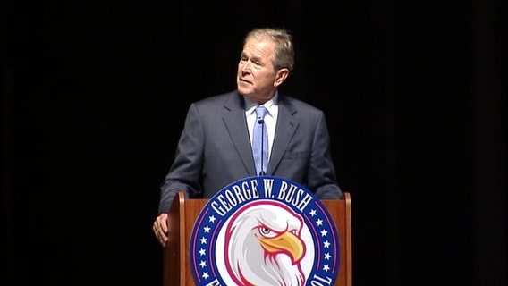 Former President Bush aims to restore faith in U.S. elections