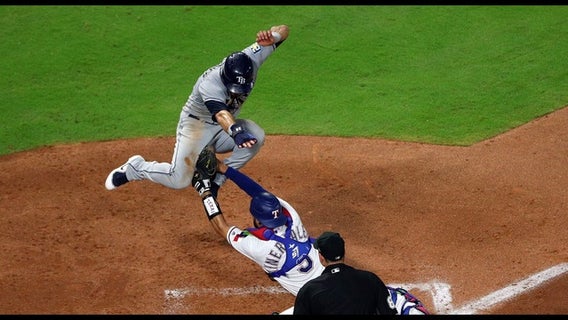 Glasnow limits Rangers to 2 infield singles in Rays' 3-0 win