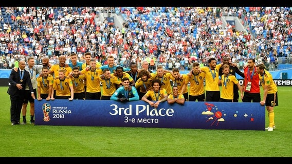 Belgium finishes 3rd at World Cup, beats England 2-0