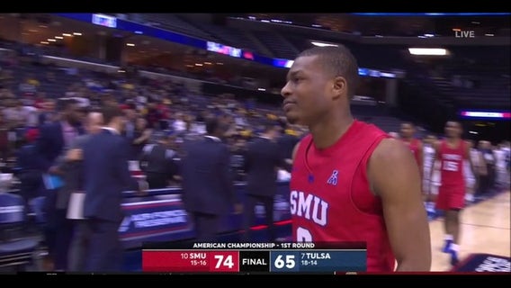 McMurray scores 27, SMU beats Tulsa 74-65 in AAC tourney
