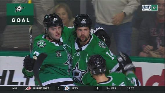 Seguin, Benn score in 2nd, Stars beat Avalanche 3-1