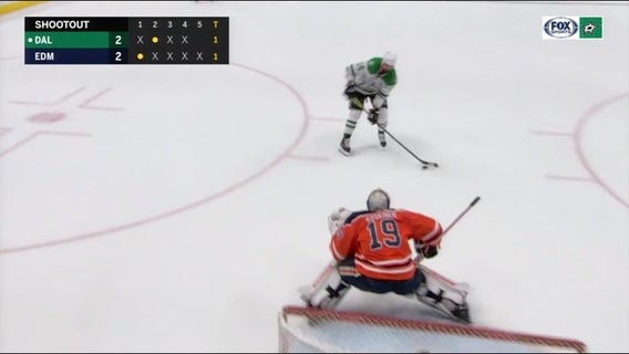 Benn scores shootout winner, Stars beat Oilers 3-2