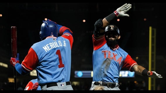 Odor HR, Chirinos BB rally Rangers over Giants 7-6