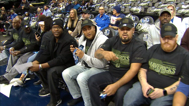 Seats for Soldiers: Wounded warriors honored at Mavericks game