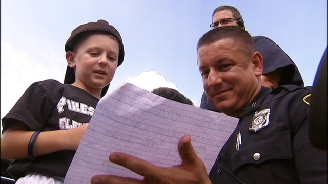 Fort Worth Police surprise 6-year-old who wrote thank you letter