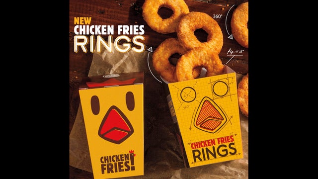Burger King introduces chicken fries in the shape of rings