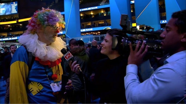 Super Bowl media night more like a mosh pit and Mardi Gras
