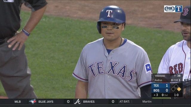Rangers fall to Red Sox 8-4, Choo keeps on-base streak alive