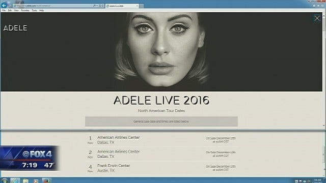 Adele announces 2 concerts in Dallas