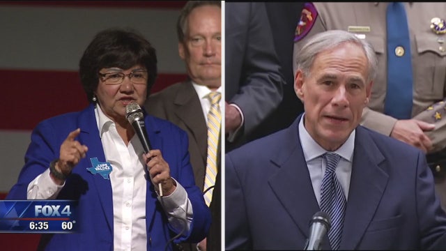 Greg Abbott, Lupe Valdez campaign in North Texas with one week to go until Election Day