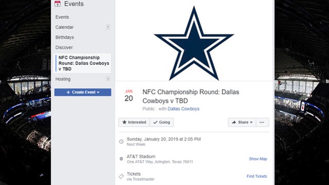 Jinxing themselves? Cowboys create Facebook event for NFC Championship game