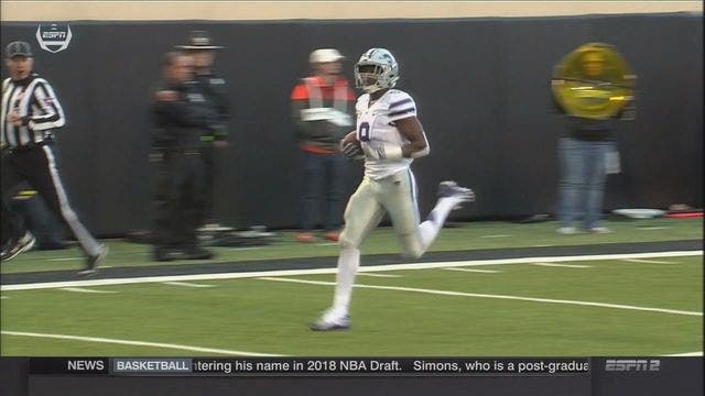 Thompson, Pringle lead Kansas St. past Oklahoma St. 45-40