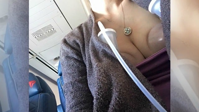 Breastfeeding mom thanks Delta for incredible service while pumping