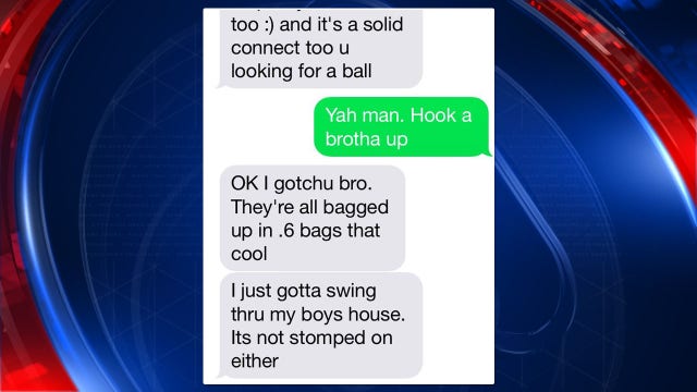 Florida man texts narcotics officer about drugs