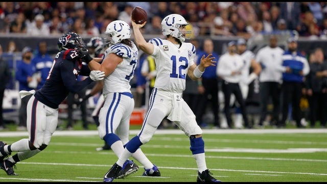 Luck has 2 TDs to lead Colts over Texans 21-7 in wild card