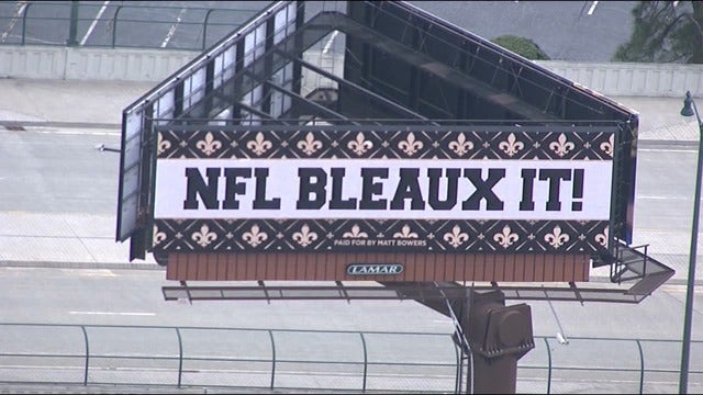'NFL bleaux it': Billboards protest missed call in NFC title game
