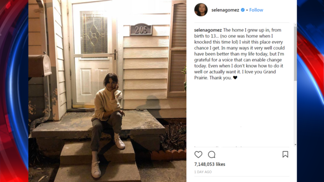 Selena Gomez stops by Grand Prairie childhood home