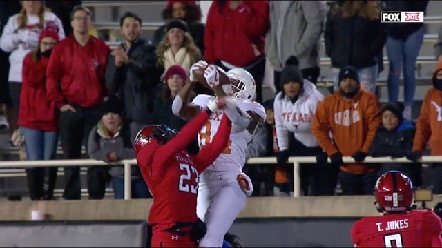 Ehlinger's 4th TD lifts Texas to 41-34 win at Tech