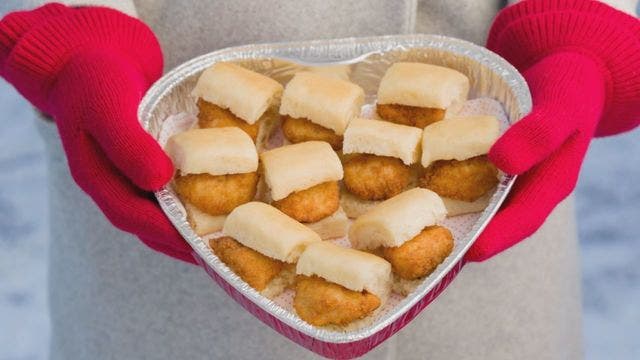 You can now gift your loved one a heart-shaped tray of Chick-fil-a for Valentine's Day