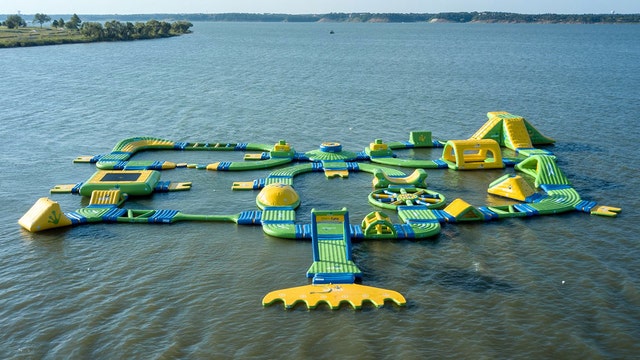 First inflatable water park opens in North Texas