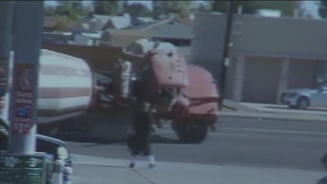 Police: Cement truck rolled after driver attempted left turn