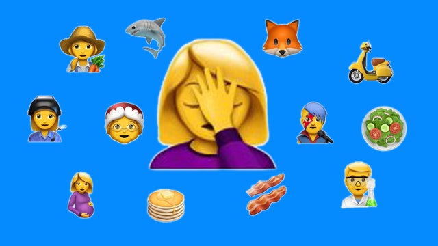 Face palm, bacon among 72 new emojis slated for release